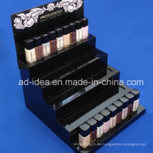 Fünf Tiers Schwarz Acryl Rack Stand / Werbung für Lippenstift